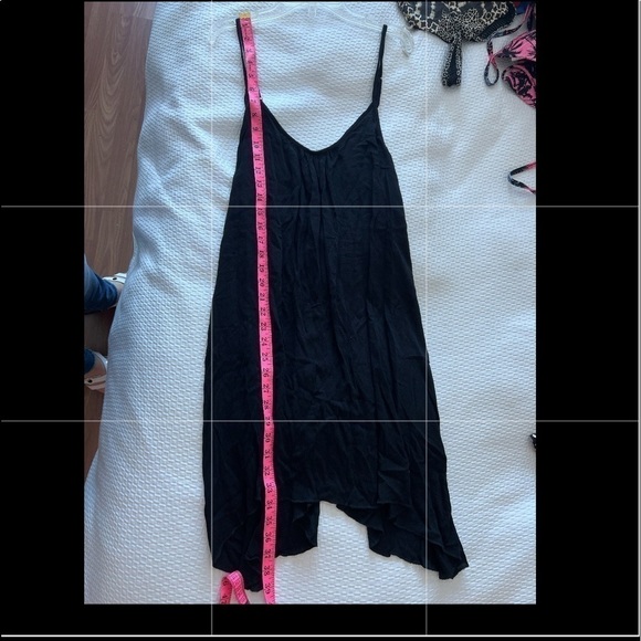 Elan Cover-Up Slip Sleeveless Scoop Neck Mini Dress Black Size M - Picture 12 of 14